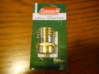   Coleman Propane grill Adapter for use with smaller propane tanks NIP