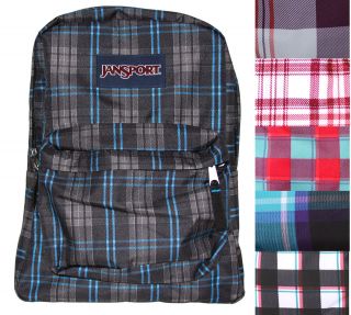   EDITION JANSPORT BIG & SMALL PLAID PRINT BACKPACK  CHOICE OF STYLE