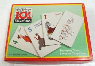 WALT DISNEYS 101 DALMATIANS PUPPY RESCUE CARD GAME #40075 COMPLETE 
