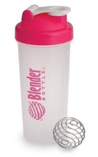   Bottle 28 oz Smooth Wire Wisk Shaker Mixing Ball Protein Shakes Pink
