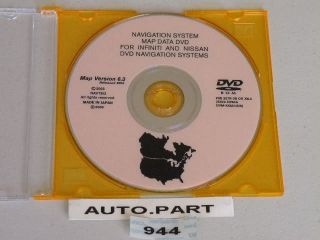 05 Nissan Pathfinder Altima Infiniti G35 Navigation DVD
