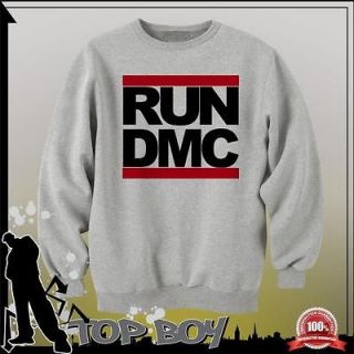 RUN DMC Classic 1980s Hip Hop Rap Music Mens Sweatshirt