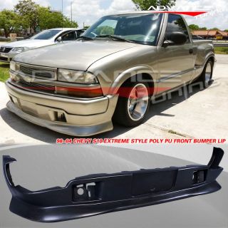 98 04 CV S10 PICKUP EXTREME STYLE POLY URETHANE FRONT BUMPER LIP 