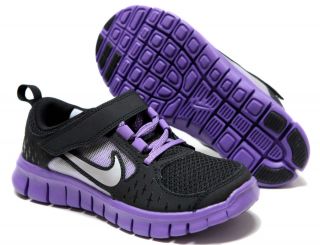 NIKE Free Run 3 (PS) Youth Shoes Sz 11 ~ 3 #512100 002 Blk/Purple 