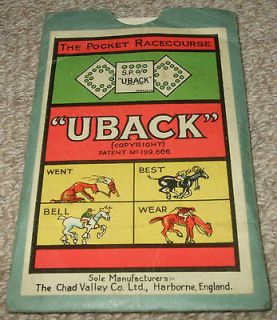 VINTAGE 1920s UBACK CHAD VALLEY HORSE RACING GAME