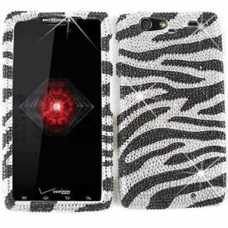   Diamond Zebra Print Cover For Motorola Droid RAZR MAXX XT913 Case