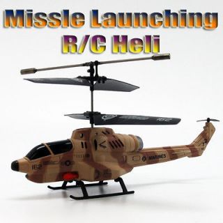 BEST MISSILE LAUNCHING 3.5 CH Remote Control R/C Helicopter NIB u809