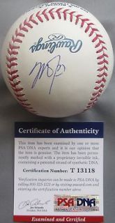   OF THE YEAR Mike Trout ANGELS Signed RAWLINGS OMLB Baseball PSA/DNA