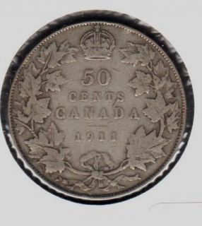 CANADA 1911 50 CENTS KING GEORGE V SEE PICTURES