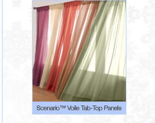 SHEER/ SCARF VALANCE DROPES Voile Window Panel curtains 20 diff 
