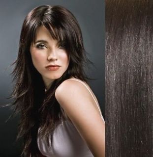 dark brown clip in hair extensions in Womens Hair Extensions
