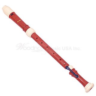   Pro. New Twin Wood Simulated/Ivory Tenor Recorder Baroque Fingering