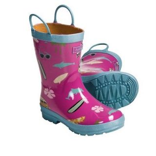 NEW Hatley Girls Rain Boots Surfer Girl Toddlers/ Kids