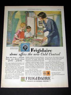 1940 Frigidaire Refrigerator Vintage Print Ad Advance In Home 
