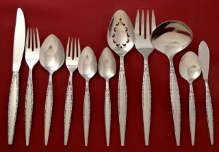   venetia glossy stainless silverware flatware pieces your choice