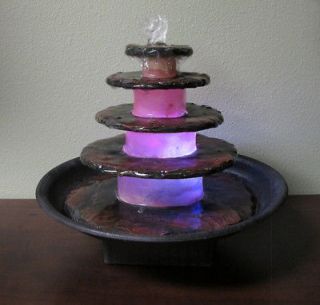Five Tier Tabletop Fountain With Color Changing Light