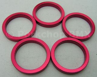 red anodized mountain bike parts