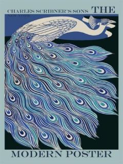  48 Blue Peacock Bird Scribners Fashion Vintage Poster Repo FREE SH