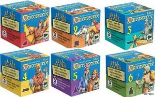NEW* CARCASSONNE THE MINIS Set of 6 (+1) EXPANSIONS Imported from 