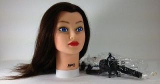 Newly listed NW Celebrity Sam II Brown Cosmetology Mannequin Head 100% 