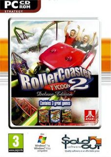 Roller coaster tycoon 2 deluxe WINDOWS XP/VISTA/WINDO​WS 7 NEW