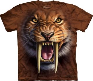   Shirt   Sabertooth Tiger   The Mountain Tee Shirt   Tiger Face