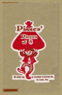 1950s ROUTE 66 Pixies Pieces of 8 Plastic Toy Bag SAINT LOUIS 