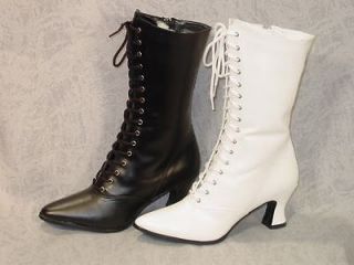 Victorian Old West Granny Grannie boots 6 12 Colors to choose White or 