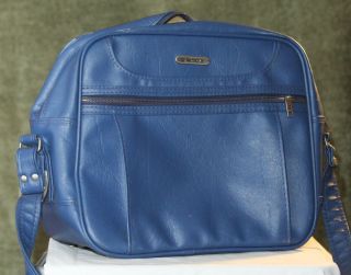 SAMSONITE Designer Blue Carry On LUGGAGE Travel Gym Duffle BAG Nice 