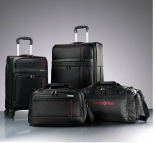 New SAMSONITE 4 Piece Black Spinner Wheel Luggage Set 27 Suitcase 