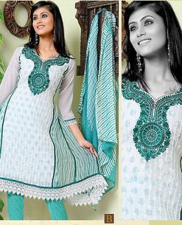   Pakistani Bollywood Designer Salwar Kameez Material Dress Suit 668B