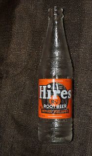 vintage hires root beer bottle in Advertising