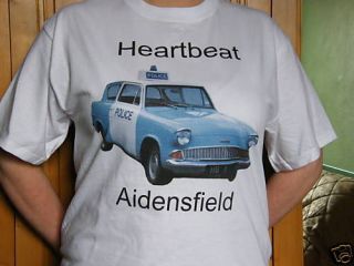 Heartbeat Aidensfield T Shirt (Ford Anglia Police Car)