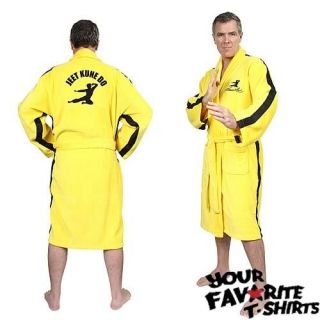 Bruce Lee Yellow Jump Suit Jeet Kune Do Toweling Bath Robe Officially 