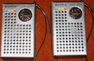 1960s SONY TR   4100 TRANSISTOR RADIOS   1 WORKING, 1 NOT WORKING 