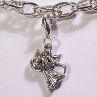  ON Christmas Angel Silver Plated Pewter Bracelet,Charm,Ornament #315 4
