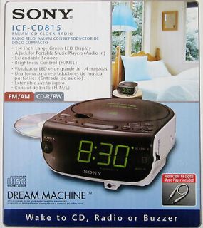SONY DREAM MACHINE ICF CD815 FM/AM Clock Radio CD Player  NEW!
