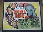 1950 DIAL 1119 FILM PHOTOGRAPHS Marshall Thompson FILM NOIR