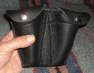 Leather Double Tuba Mouthpiece Pouch MADE IN USA!!! NEW!! NICE!!