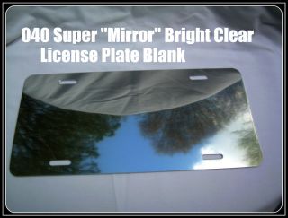   CLEAR & 2 GOLD Bright ALUMINUM LICENSE PLATE / CAR TAG BLANKS