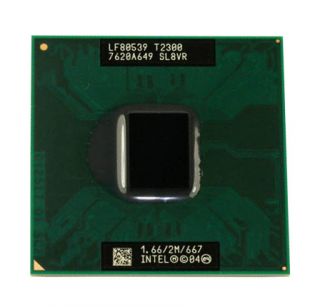 Intel Core Duo T2300 1.66 GHz Dual Core LE80539GF0282M Processor 