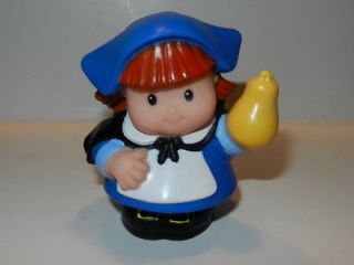 Fisher Price Little People Thanksgiving Pilgrim Girl with Squash
