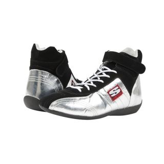 New Simpson Black/Silver Speedway Heat Shield SFI 3.3/5 Racing Shoes 