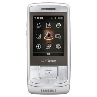 Verizon Samsung Sway SCH U650 Silver CDMA Cell Phone No Contract Used