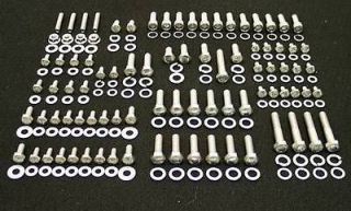 SMALL BLOCK CHEVY 265 400 STAINLESS STEEL ENGINE HEX BOLT KIT