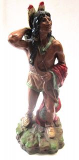   Vintage Figurine of an Indian by Universal Statuary Corp 1976