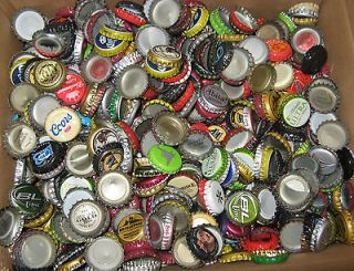 Lot of 200+ used beer bottle caps crafts collectibles