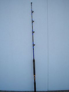 SALTWATER FISHING ROD POLE ALL ROLLER GUIDES, 100 lb..