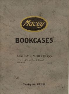 Macey 1922 Sectional Bookcase Catalog   PDF