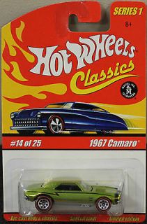 2005 HOT WHEELS CLASSICS SERIES 1 #14 Green 1967 Camaro (FREE S&H)